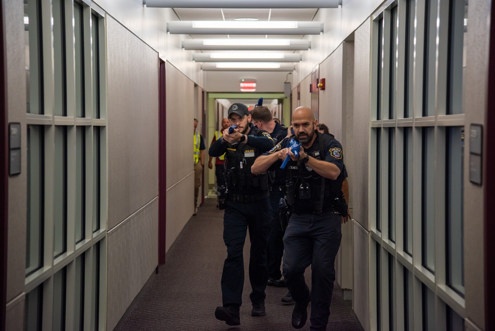 DSCC first responders, workforce refine emergency action plans during active shooter exercise