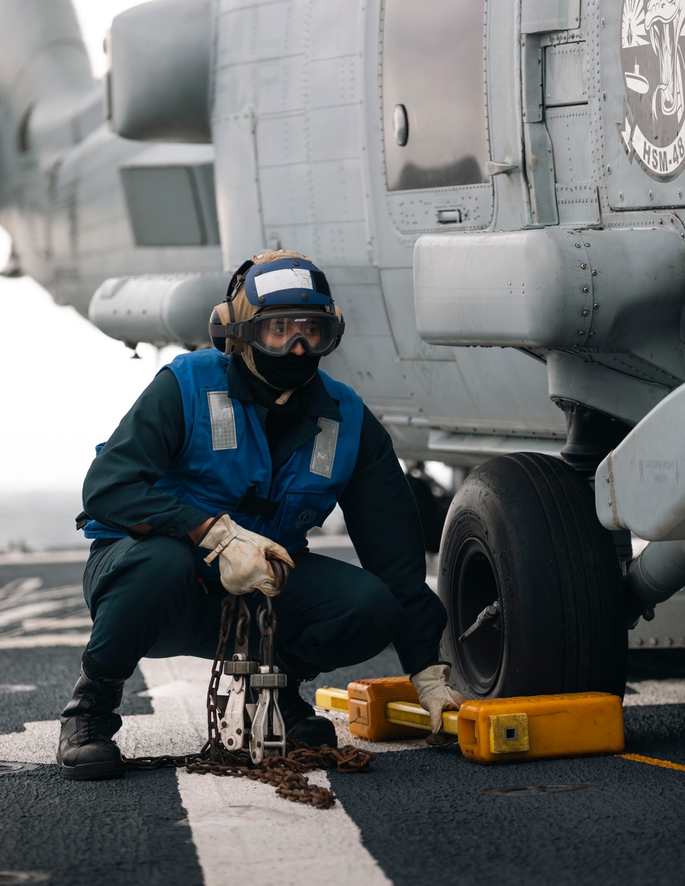 Delbert D. Black Conducts Trainng in the Atlantic Ocean.