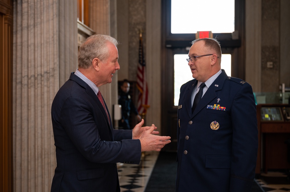 Guard Airman Serves as Guest Senate Chaplain