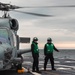 Delbert D. Black Conducts Trainng in the Atlantic Ocean.