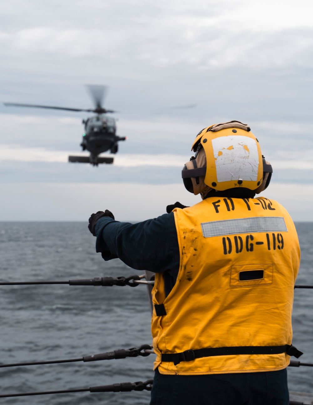 Delbert D. Black Conducts Trainng in the Atlantic Ocean.