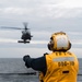 Delbert D. Black Conducts Trainng in the Atlantic Ocean.