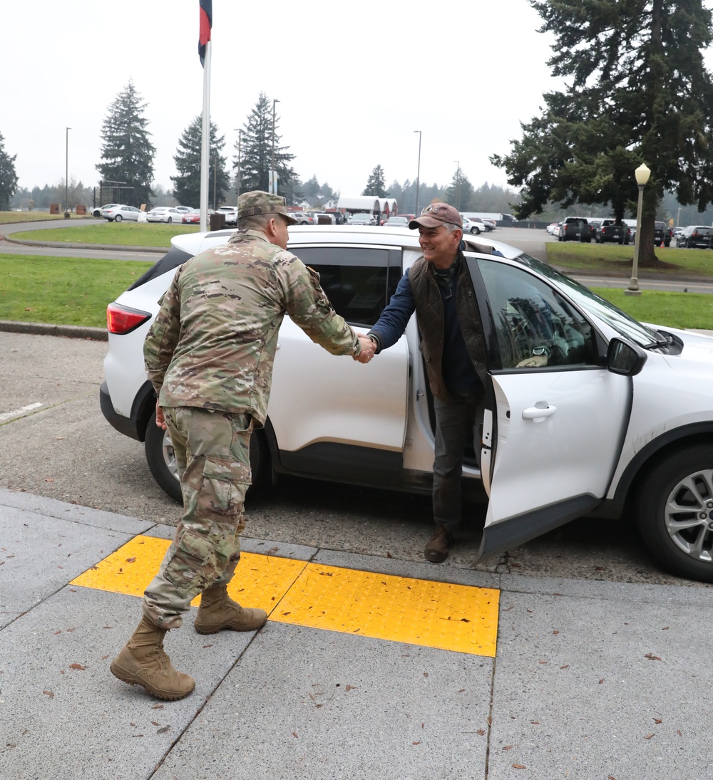 Retired Gen. Stephen J. Townsend visits the 7th Infantry Division