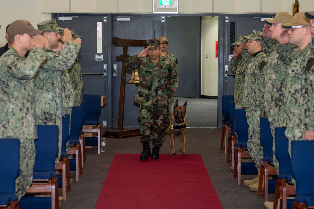 CFAS Holds K-9 and K-9 Handler Retirement Ceremony