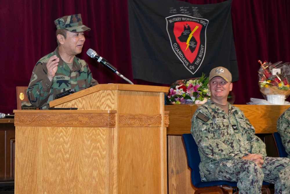 CFAS Holds K-9 and K-9 Handler Retirement Ceremony