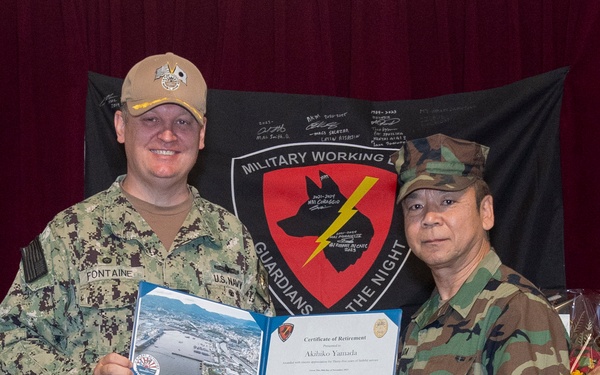 CFAS Holds K-9 and K-9 Handler Retirement Ceremony