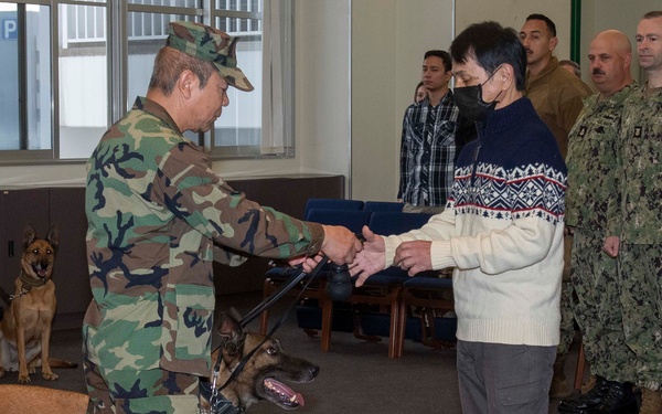 CFAS Holds K-9 and K-9 Handler Retirement Ceremony