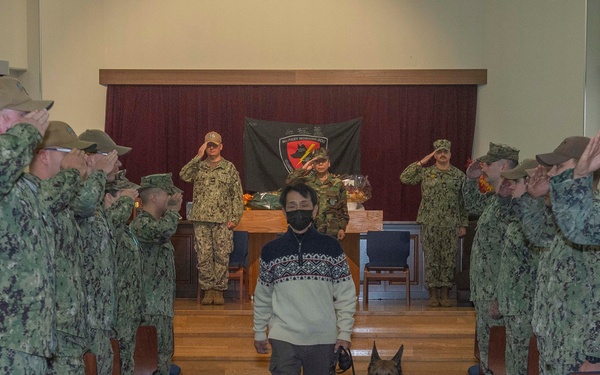 CFAS Holds K-9 and K-9 Handler Retirement Ceremony