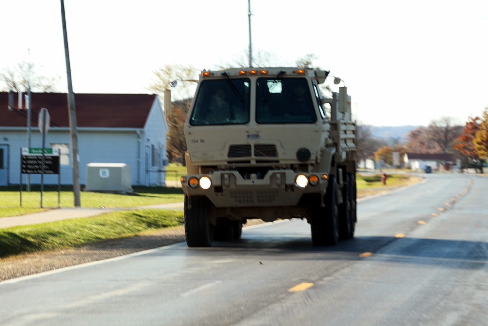 November 2023 training operations at Fort McCoy
