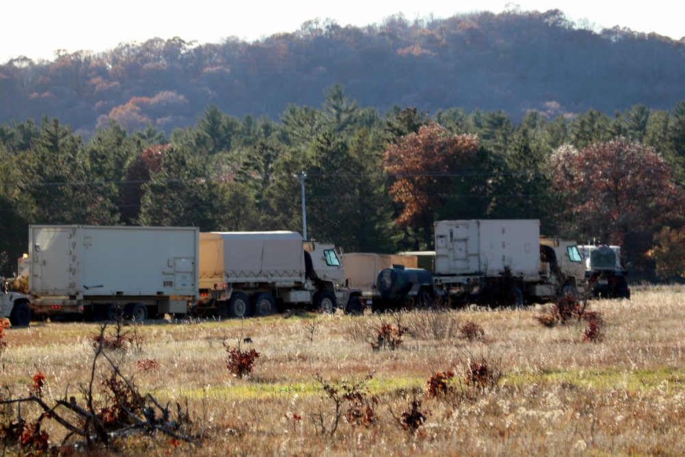 November 2023 training operations at Fort McCoy