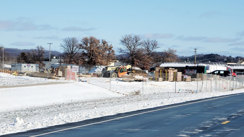 November 2023 construction operations for $28.08 million barracks project at Fort McCoy