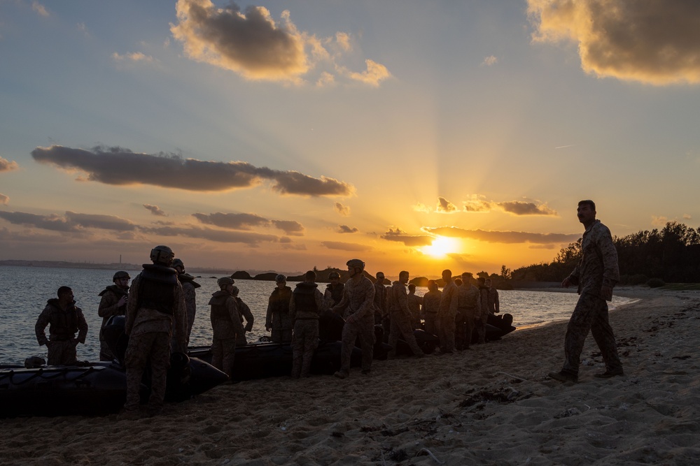 Bravo Company conducts Boat Raid Sustainment Training