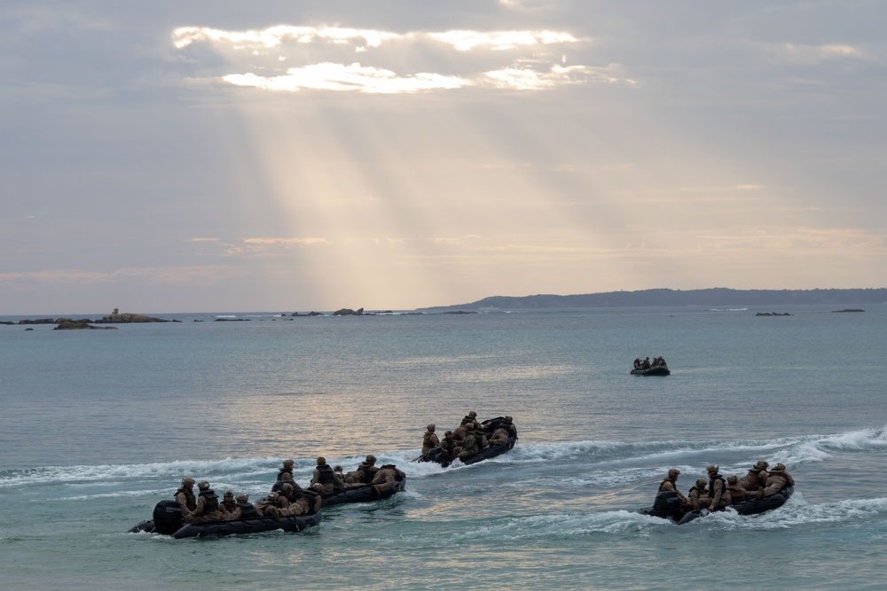 Bravo Company conducts Boat Raid Sustainment Training