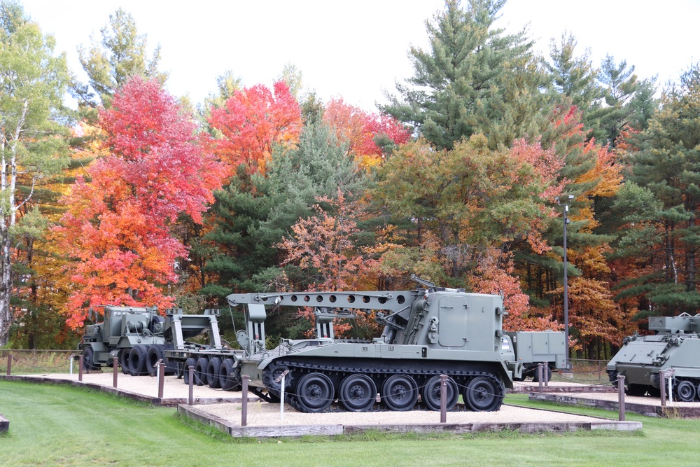2023 Fall Colors at Equipment Park at Fort McCoy's historic Commemorative Area