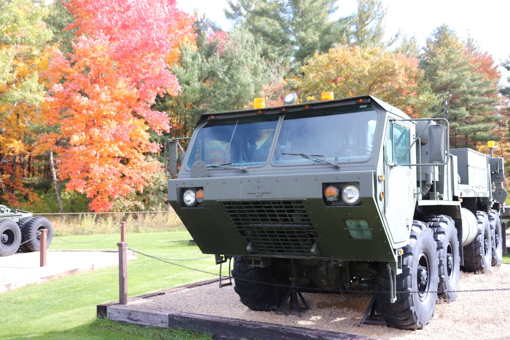 2023 Fall Colors at Equipment Park at Fort McCoy's historic Commemorative Area