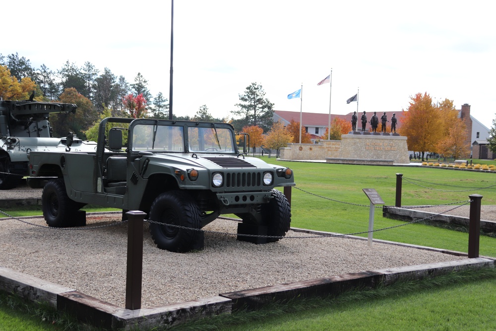 2023 Fall Colors at Equipment Park at Fort McCoy's historic Commemorative Area
