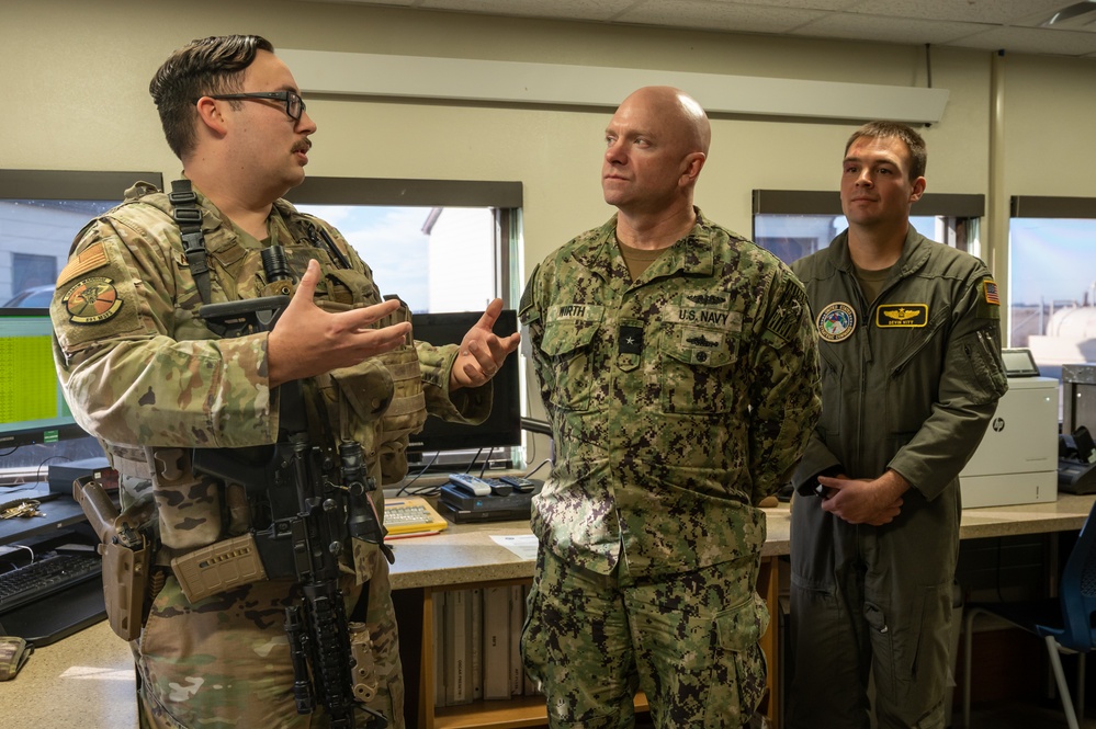 RDML Wirth, StratCom deputy director, visits Minot AFB