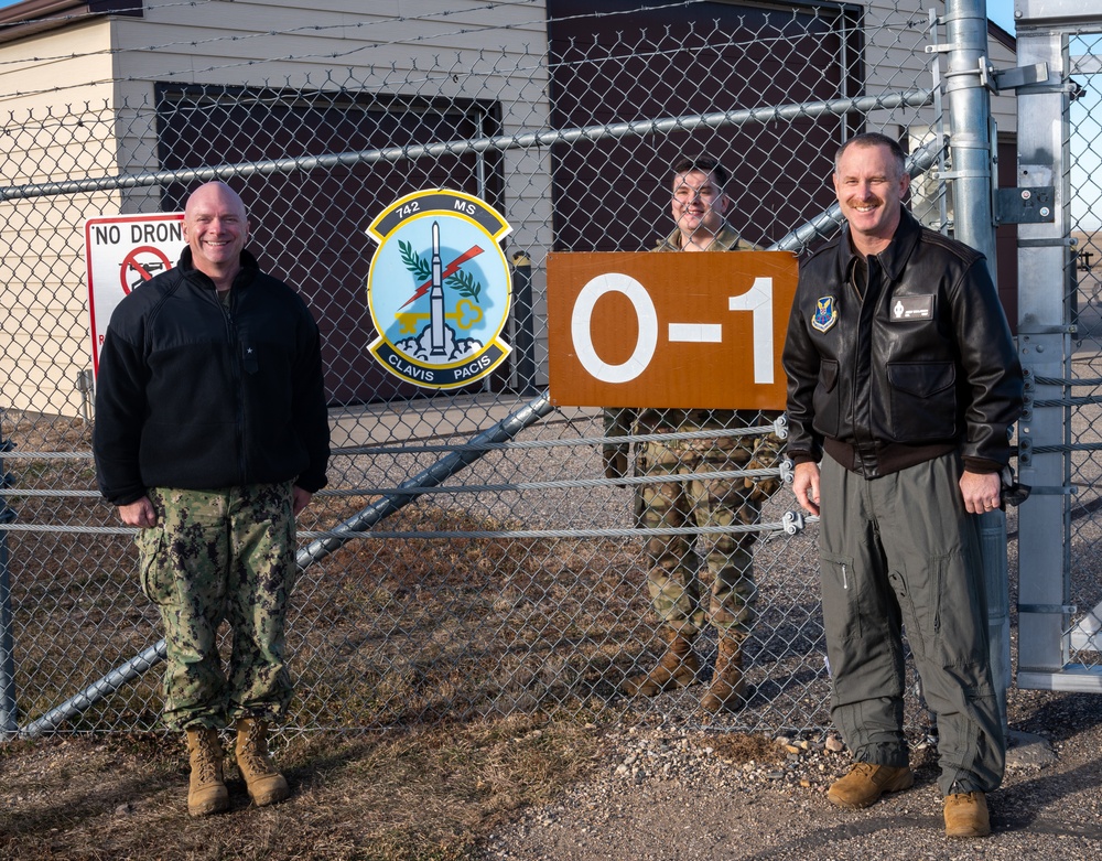 RDML Wirth, StratCom deputy director, visits Minot AFB