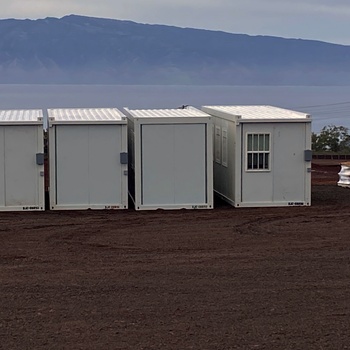Modular buildings arrive at temporary elementary school in Lahaina