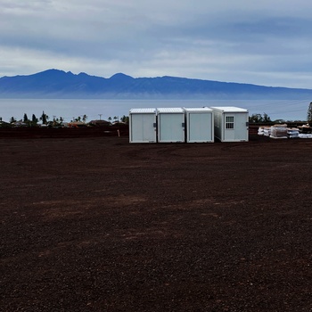 Modular buildings arrive at temporary elementary school in Lahaina