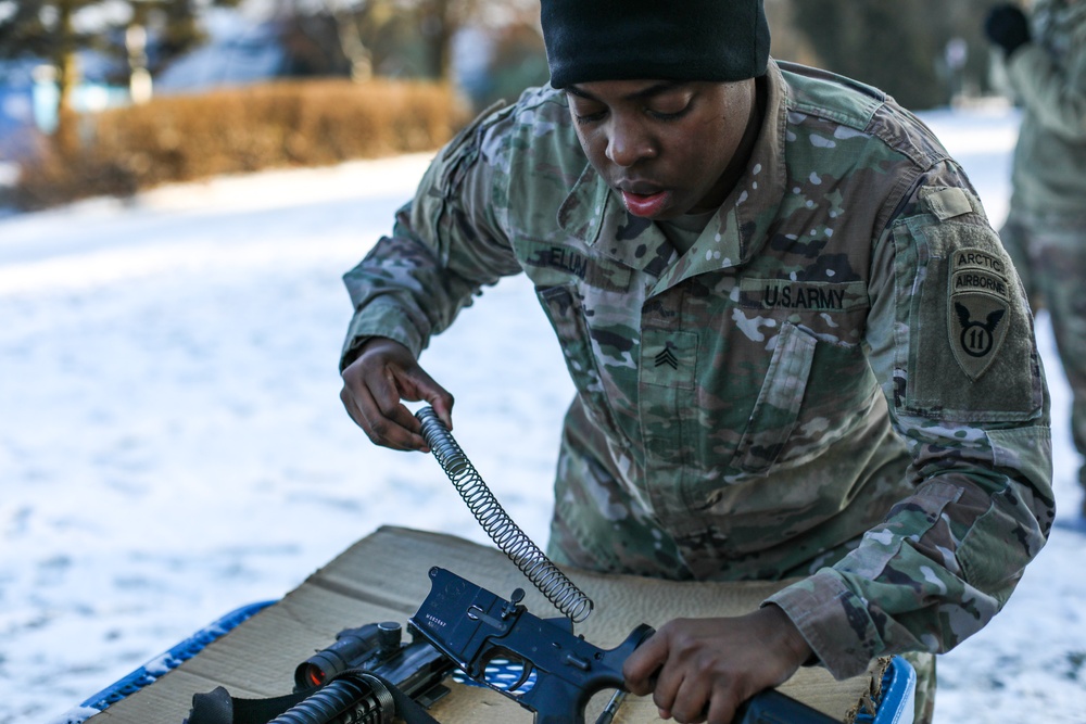 Soldiers deployed in Poland host monthly competitions