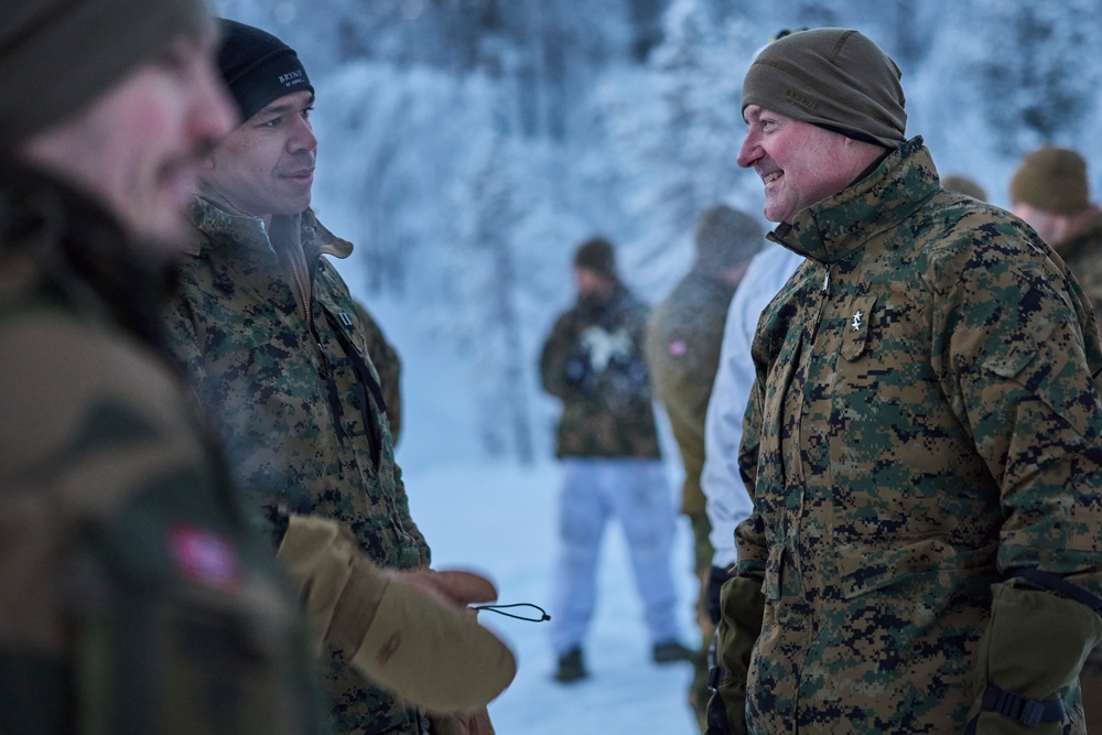 Maj. Gen. Sofge visits the NATO Winter Instructor Course