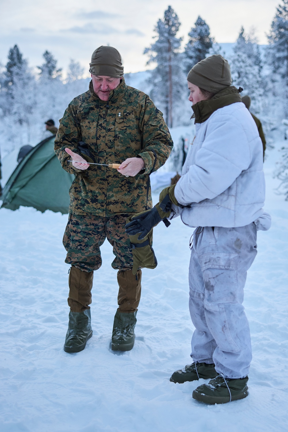 Maj. Gen. Sofge visits the NATO Winter Instructor Course