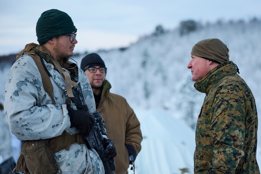 Maj. Gen. Sofge visits the NATO Winter Instructor Course