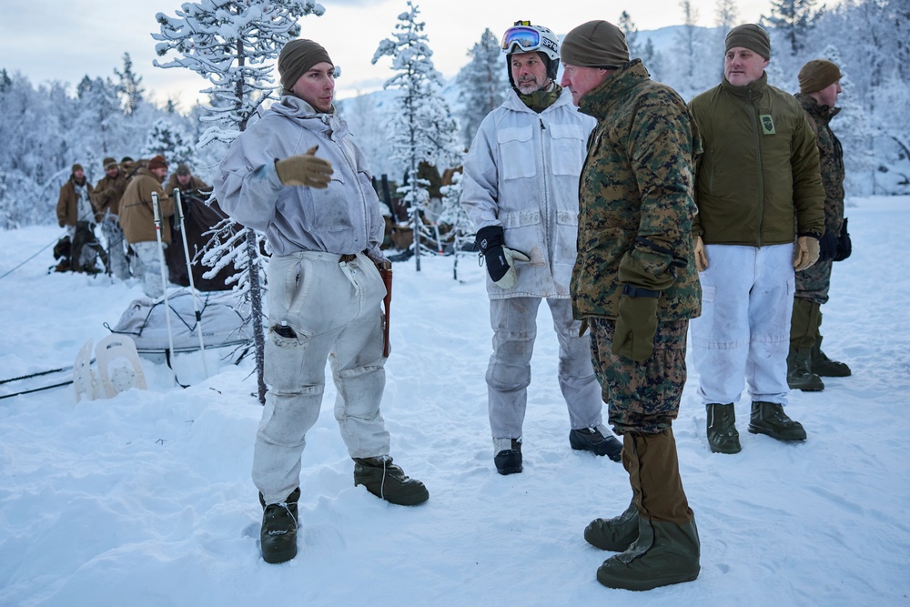 Maj. Gen. Sofge visits the NATO Winter Instructor Course