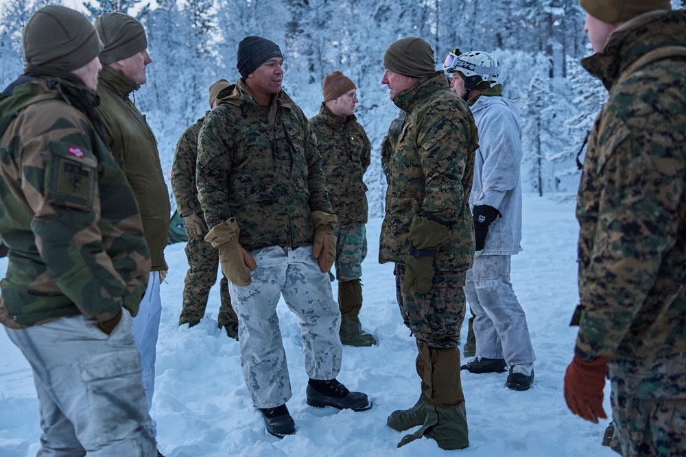 Maj. Gen. Sofge visits the NATO Winter Instructor Course