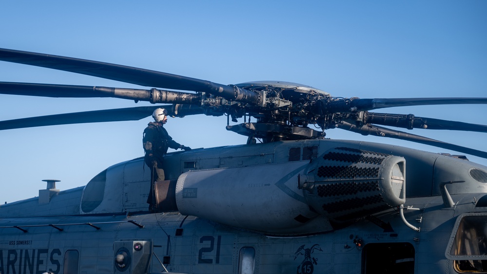 Flight Operations onboard USS Somerset