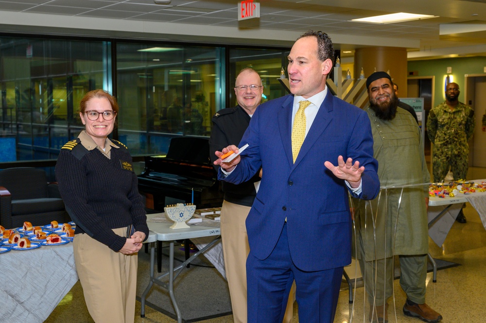 Hanukkah Menorah Lighting Ceremony at Walter Reed, Dec. 7, 2023
