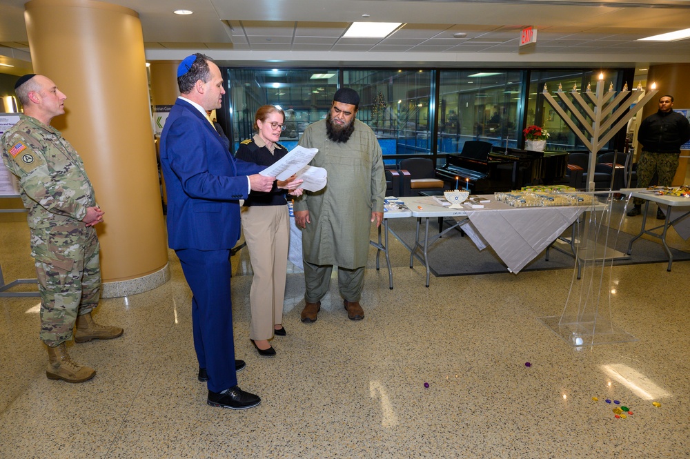 Hanukkah Menorah Lighting Ceremony at Walter Reed, Dec. 7, 2023