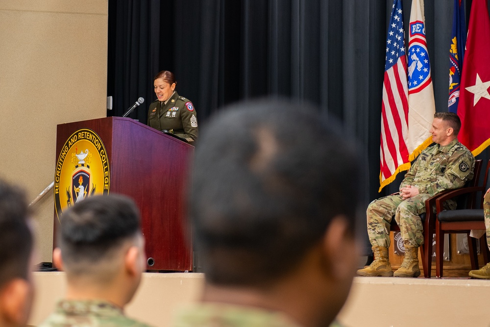 USAREC celebrates promotions at RRC graduation