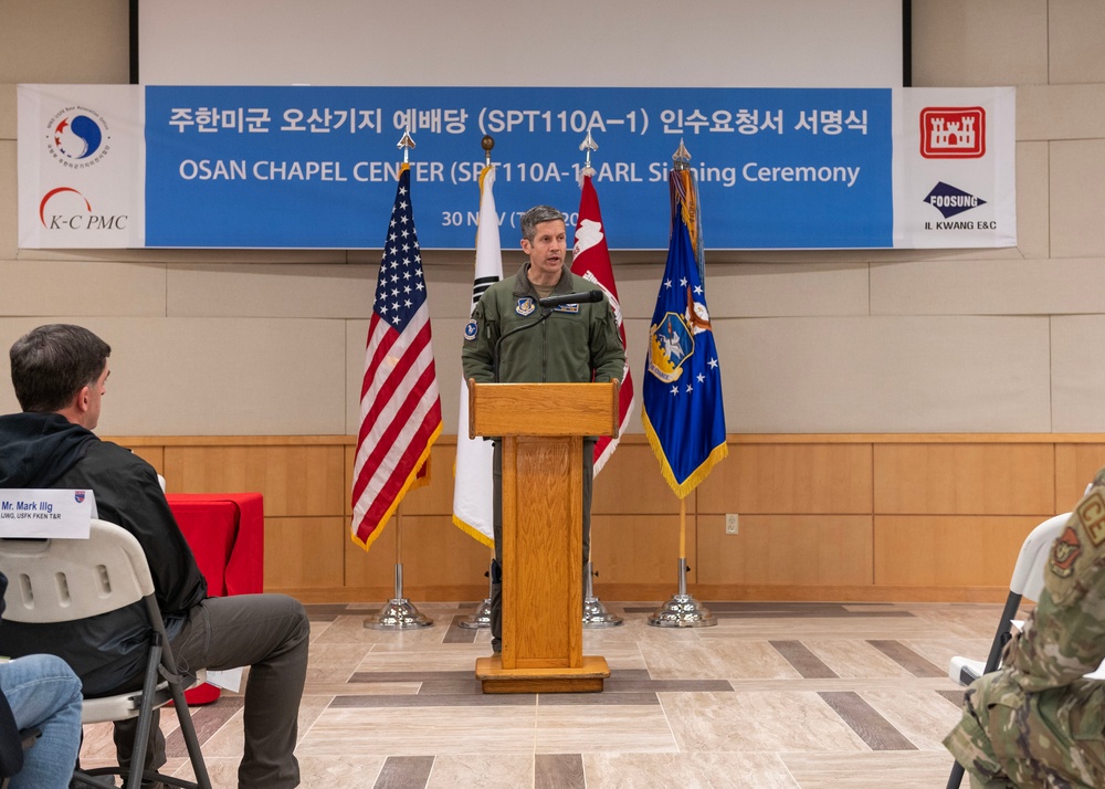 Harmony in allies: Celebrating Osan’s chapel changeover from ROK to US