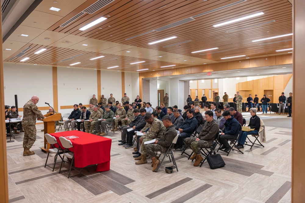 Harmony in allies: Celebrating Osan’s chapel changeover from ROK to US