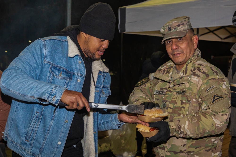 CSM Yazzie at the Tree Lighting Ceremony