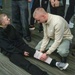 Soldiers conduct first aid training with Latvian high school students