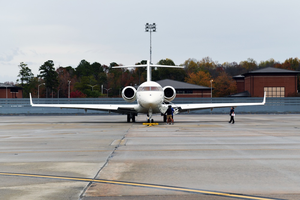 Robins AFB takes delivery of second new E-11A Battlefield Airborne Communications Node aircraft