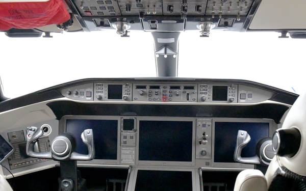 Robins AFB takes delivery of second new E-11A Battlefield Airborne Communications Node aircraft