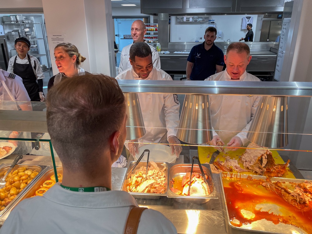 Thanksgiving served at the RAF Fairford Troop Cafe!