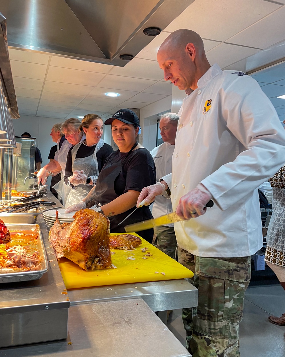 Thanksgiving served at the RAF Fairford Troop Cafe!