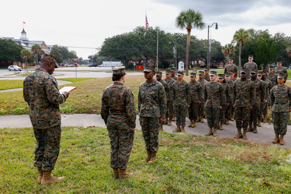 Cpl. Withny De La Rosa Promotion Ceremony