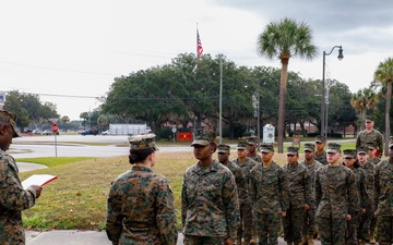 Cpl. Withny De La Rosa Promotion Ceremony