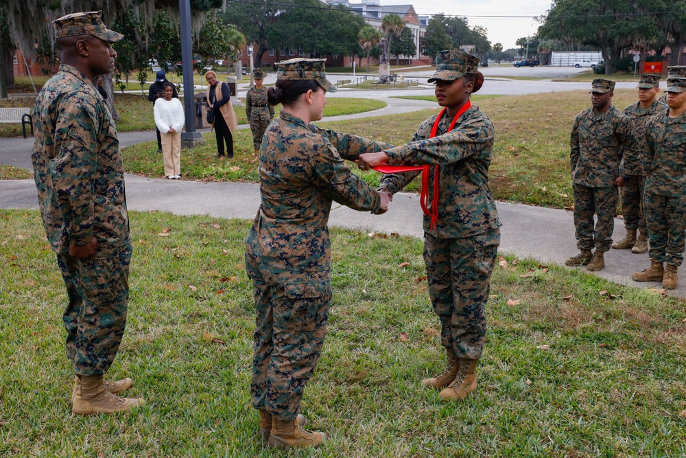 Cpl. Withny De La Rosa Promotion Ceremony