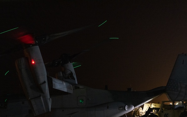 Marine Medium Tiltrotor Squadron (VMM) 261 (Rein.) conduct aerial delivery operations