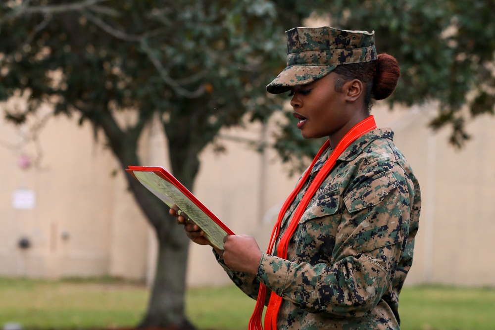 Cpl. Withny De La Rosa Promotion Ceremony