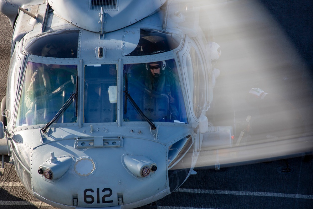 Abraham Lincoln conducts flight operations