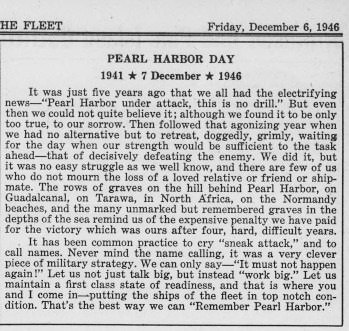 The Heritage Hour – LOG 12-23: Remembering Pearl Harbor