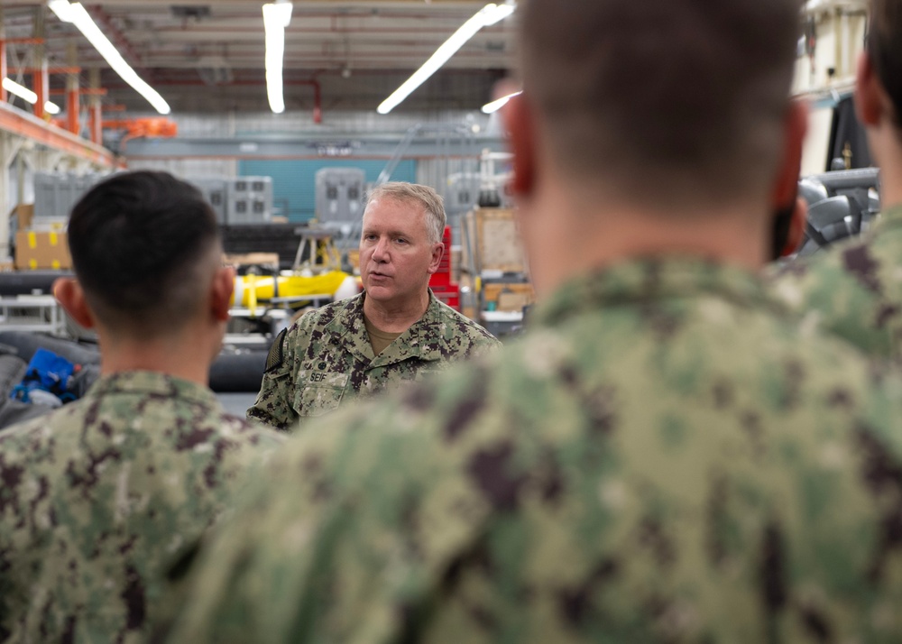 Rear Adm. Seif Speaks to UUVRON 1 Sailors